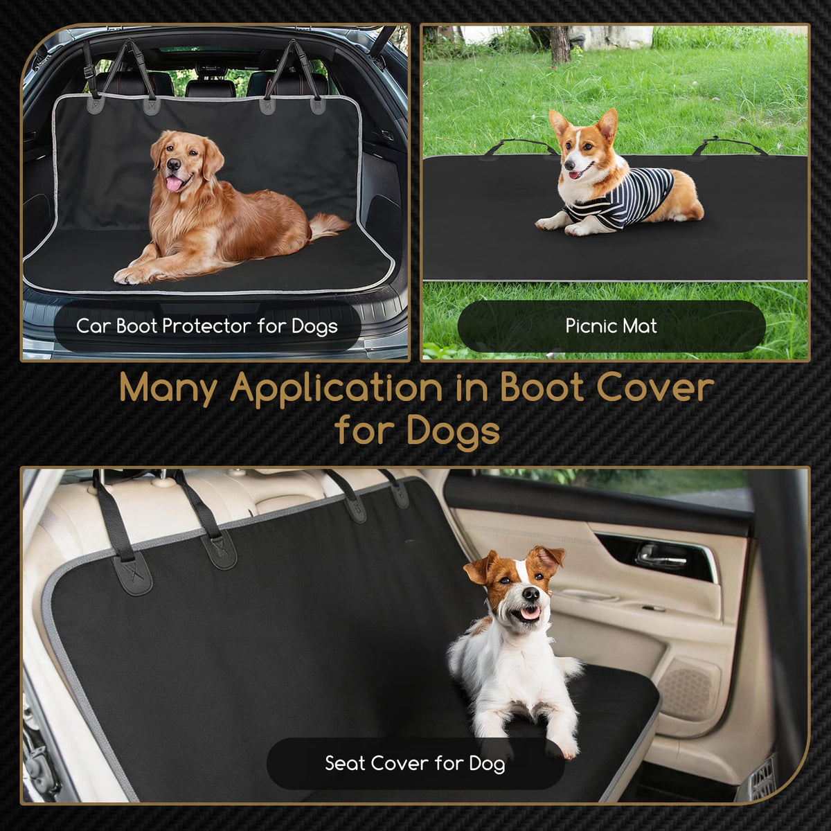 Funda de coche para perro impermeable
