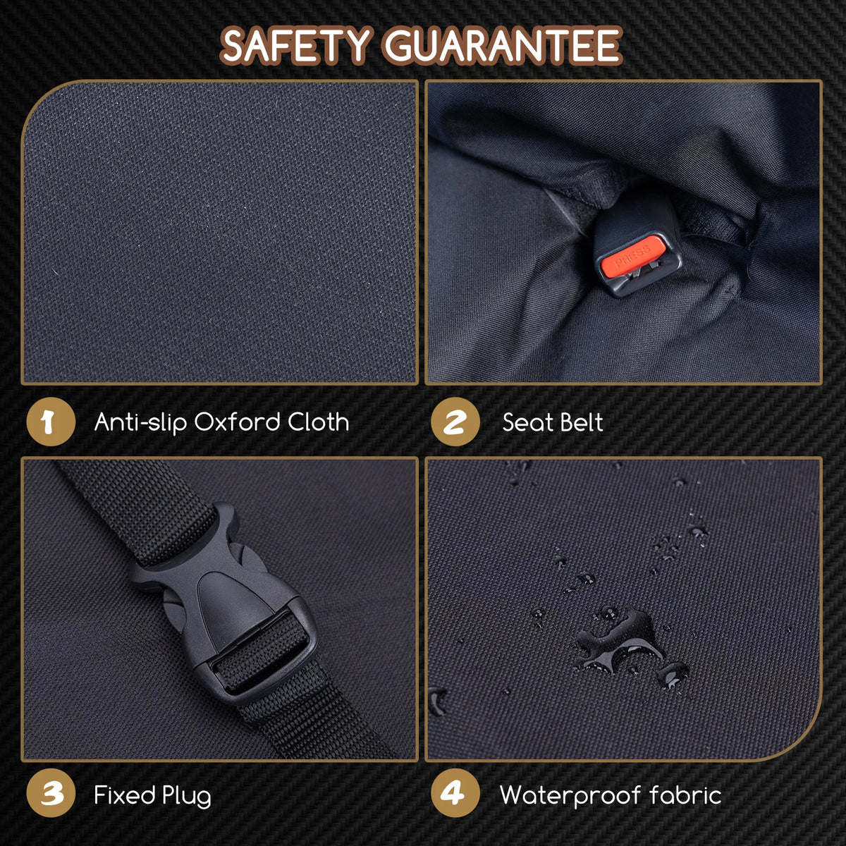 Funda de coche para perro impermeable