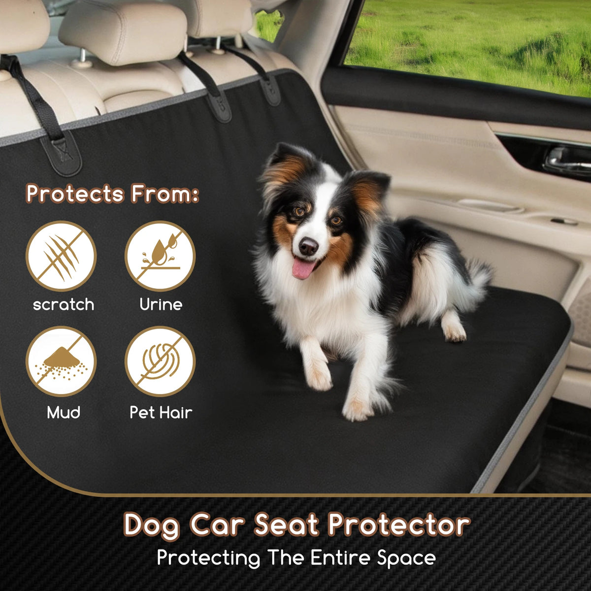Funda de coche para perro impermeable
