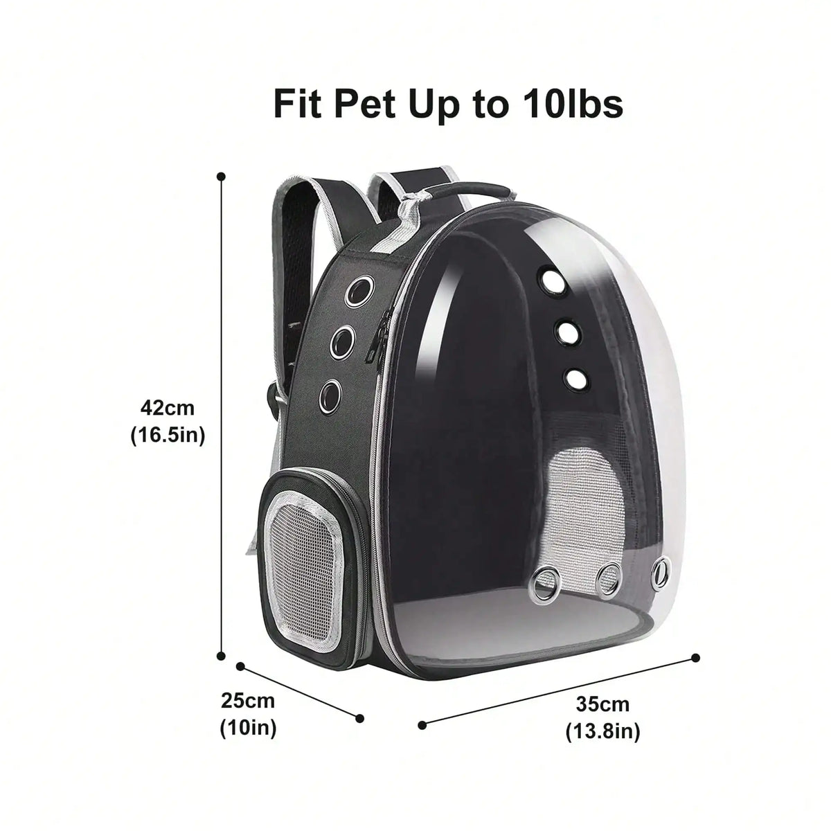 Capsule cat backpack with window