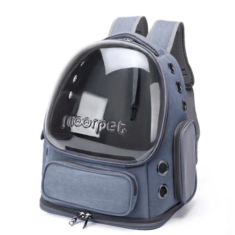 Mochila transportín con ventana transparente
