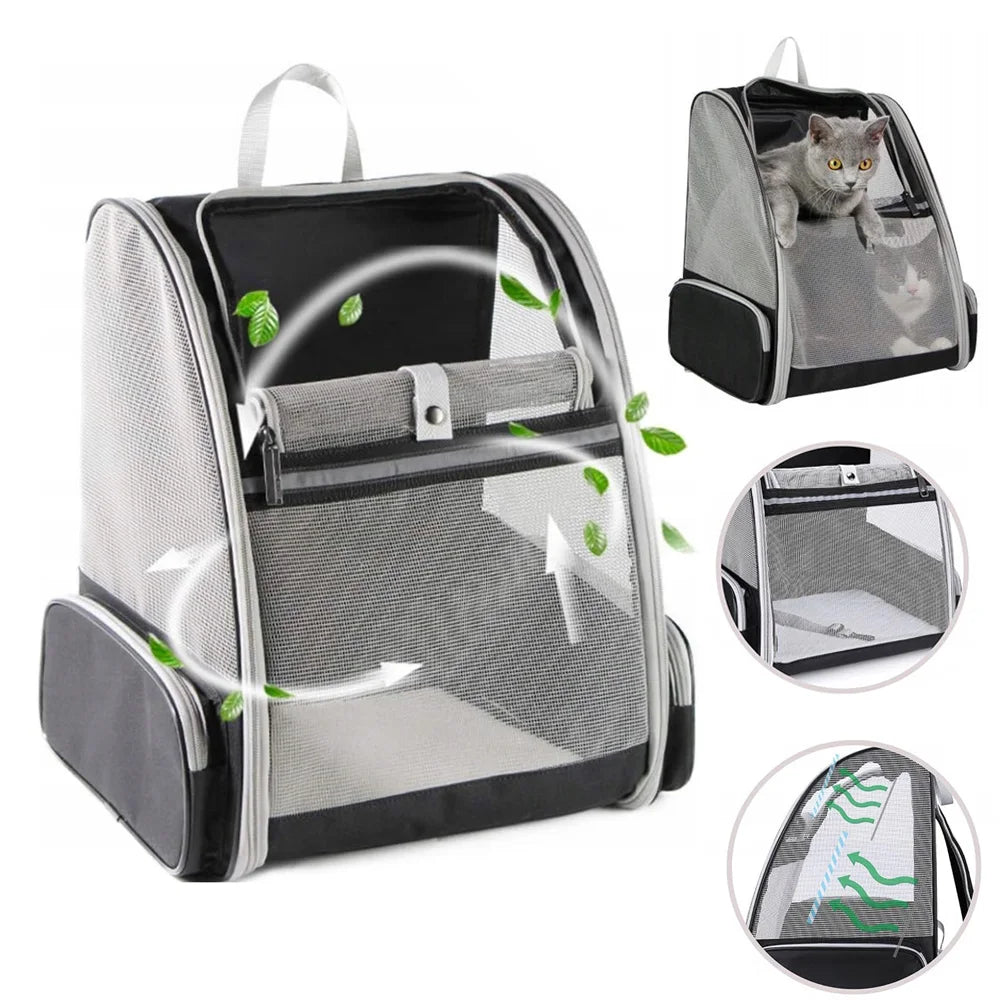 Foldable front-view cat backpack
