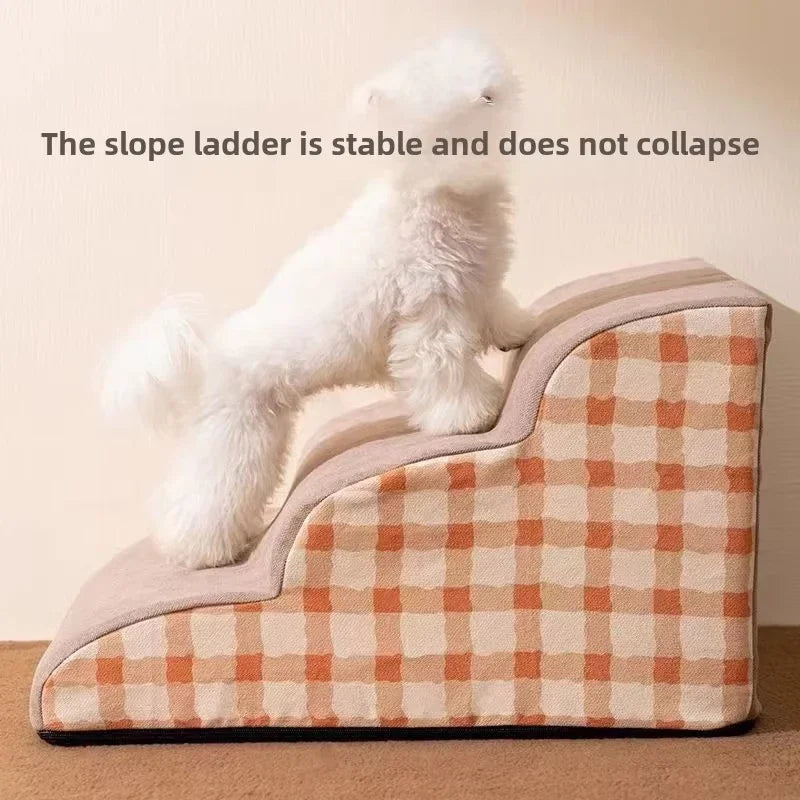 Escalera de espuma de 3 peldaños para perro y gato