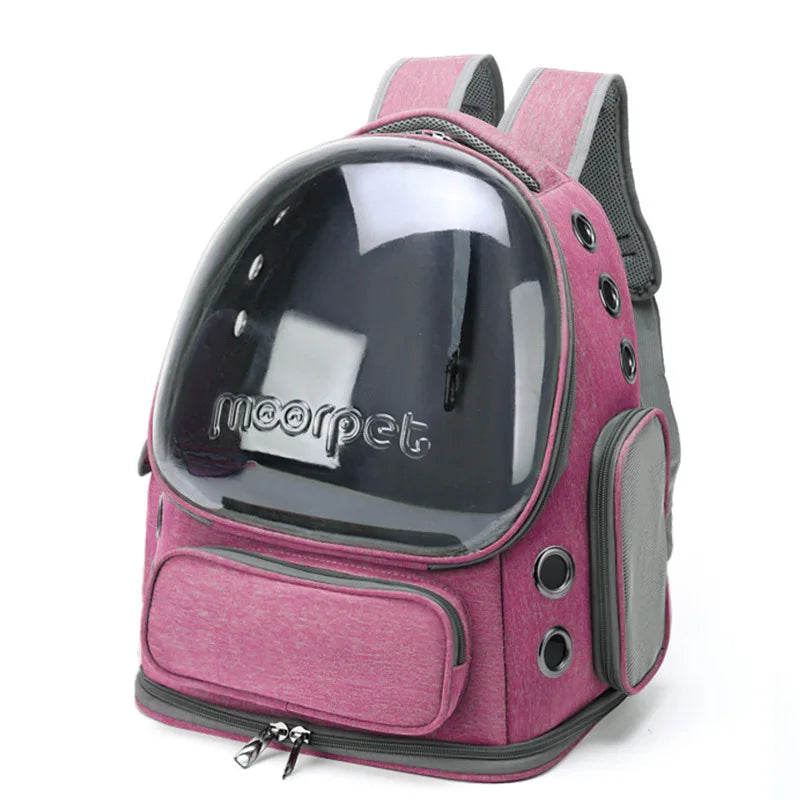 Mochila transportín con ventana transparente