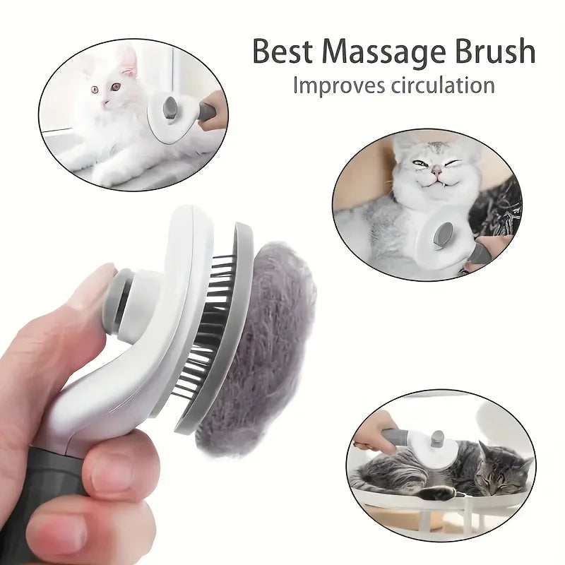One-click deshedding brush