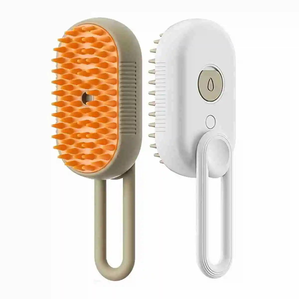 Steam brush for cats and dogs