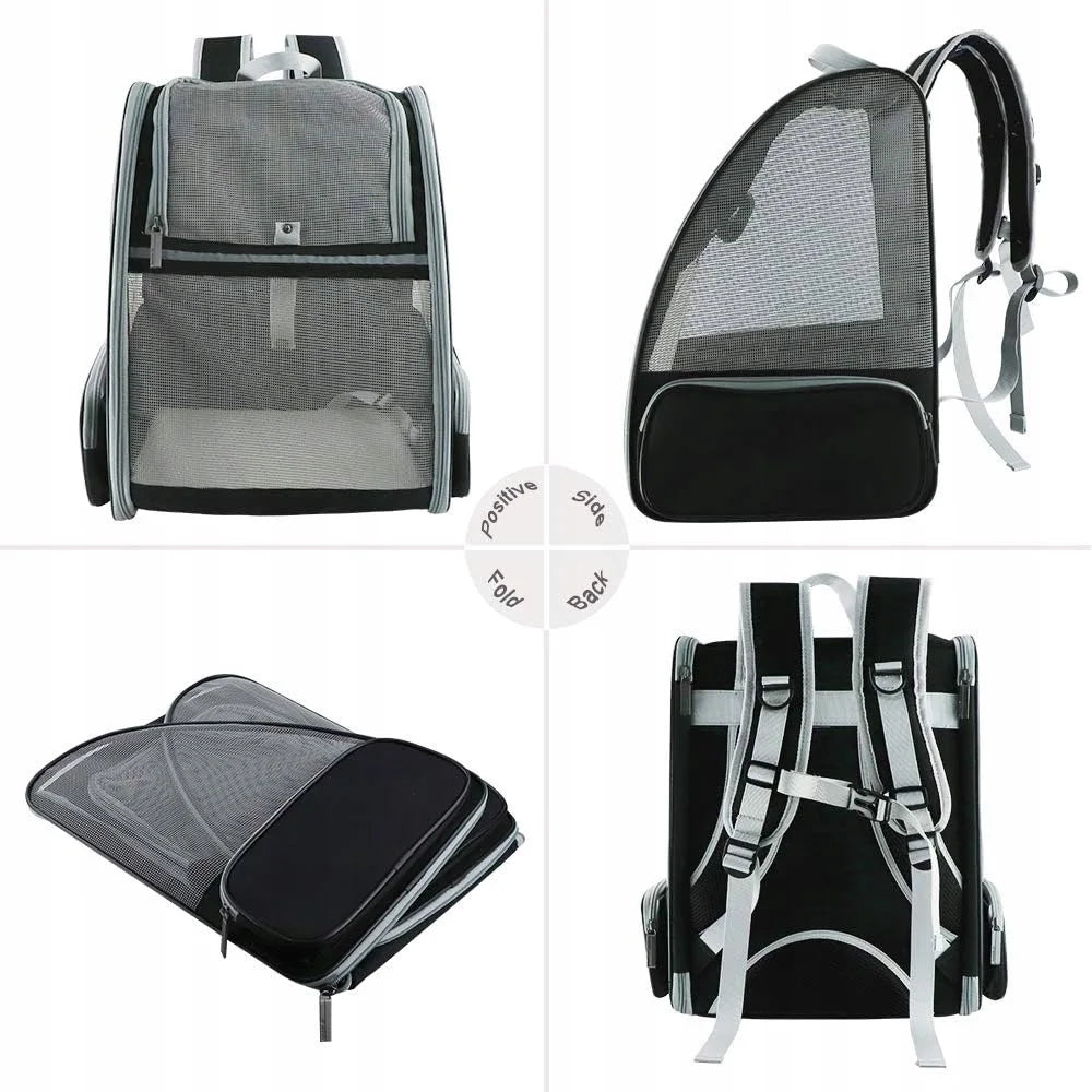 Foldable front-view cat backpack