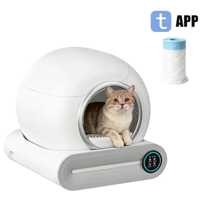 Smart self-cleaning litter box 65 L with app
