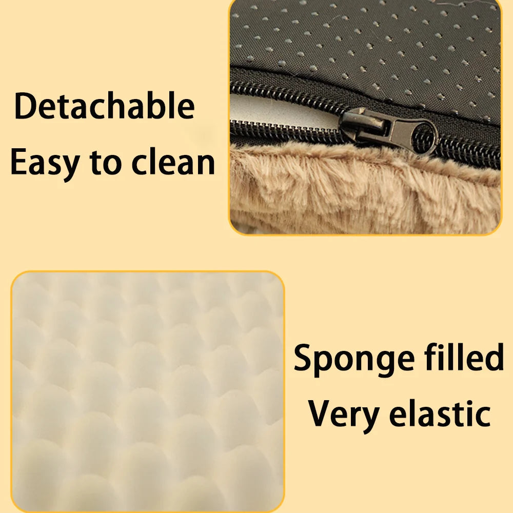 3D foam bed with washable waterproof cover