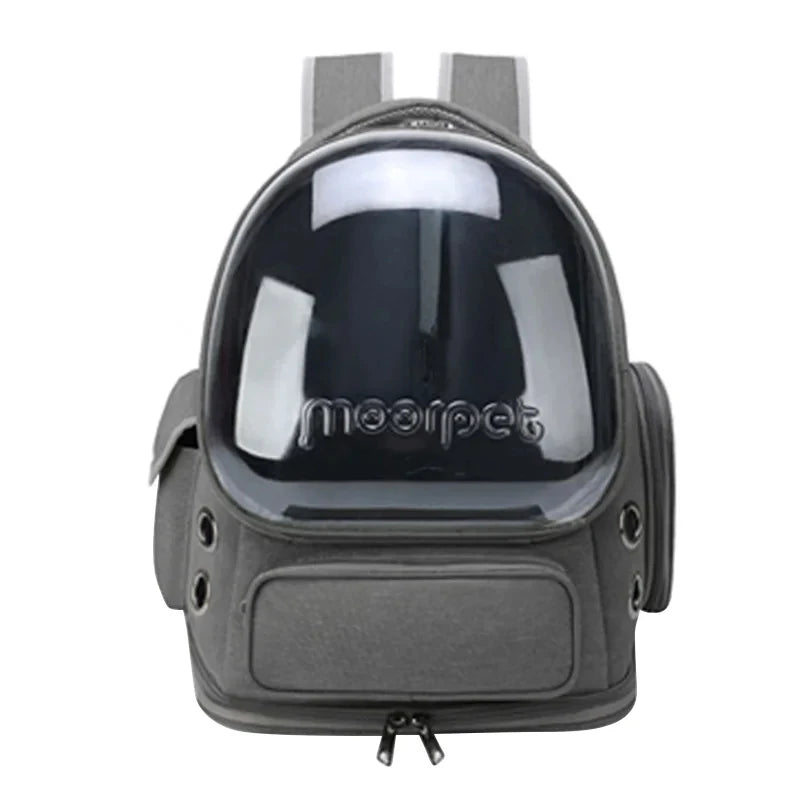 Pet carrier backpack with clear window