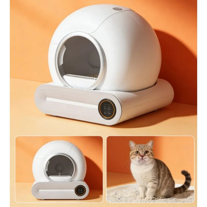 Smart self-cleaning litter box 65 L with app