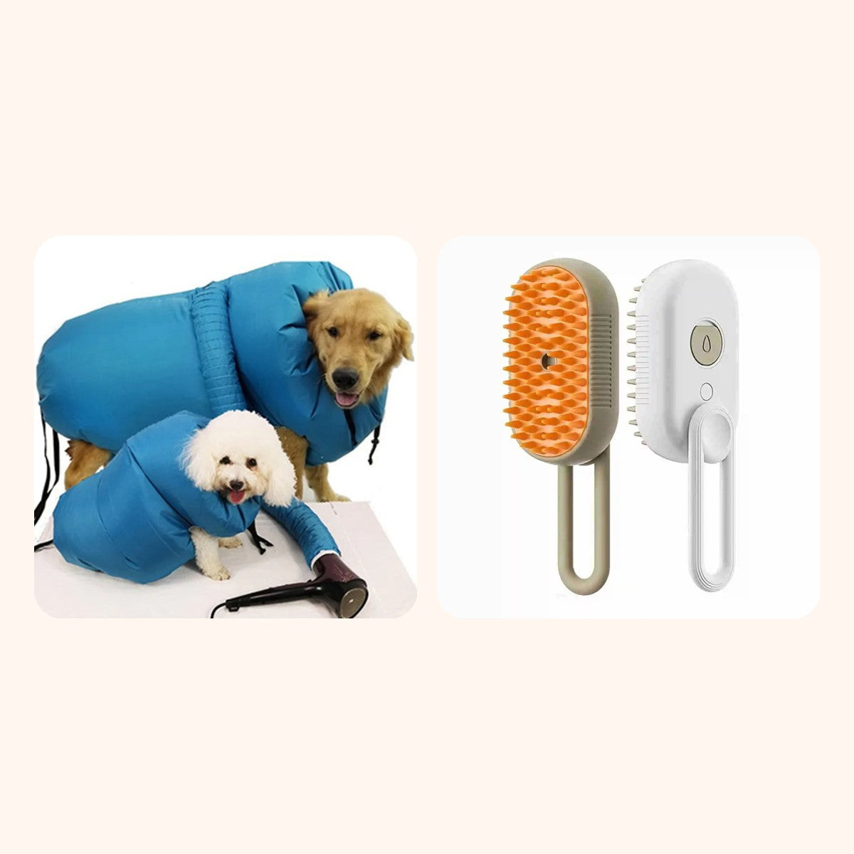 Pack Día de baño: bolsa de secado + cepillo de vapor